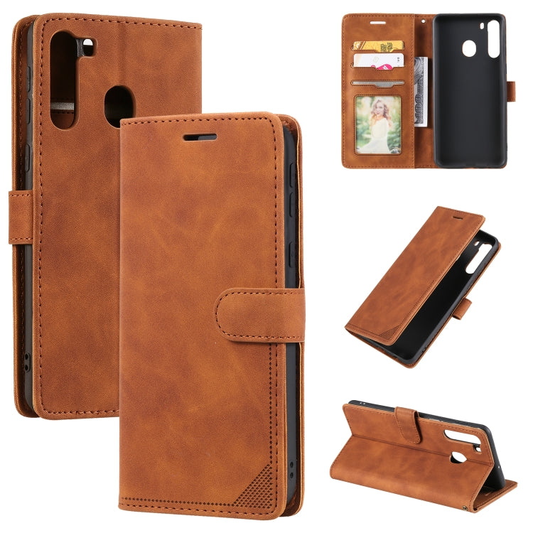 Custodia per telefono in pelle con vibrazione orizzontale con spazzola antifurto Skin Feel, For Samsung Galaxy A72 5G / 4G, For Samsung Galaxy A21s, For Samsung Galaxy A70, For Samsung Galaxy A21
