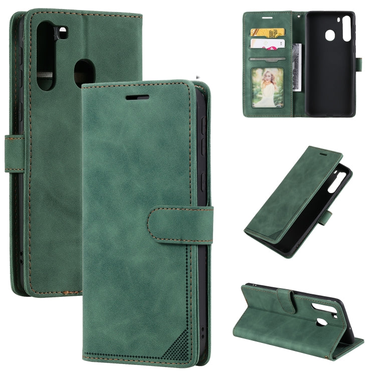 Custodia per telefono in pelle con vibrazione orizzontale con spazzola antifurto Skin Feel, For Samsung Galaxy A72 5G / 4G, For Samsung Galaxy A21s, For Samsung Galaxy A70, For Samsung Galaxy A21