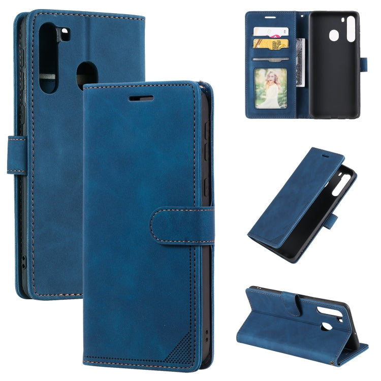 Custodia per telefono in pelle con vibrazione orizzontale con spazzola antifurto Skin Feel, For Samsung Galaxy A72 5G / 4G, For Samsung Galaxy A21s, For Samsung Galaxy A70, For Samsung Galaxy A21