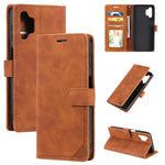 Custodia per telefono in pelle con vibrazione orizzontale con spazzola antifurto Skin Feel, For Samsung Galaxy A12, For Samsung Galaxy S20 Ultra, For Samsung Galaxy A32 5G, For Samsung Galaxy Note10+