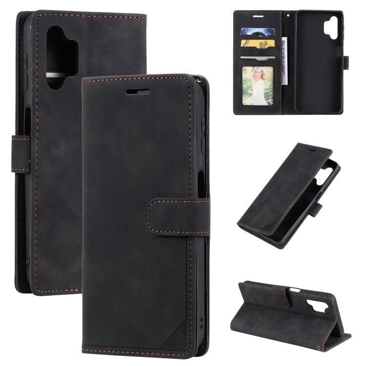 Custodia per telefono in pelle con vibrazione orizzontale con spazzola antifurto Skin Feel, For Samsung Galaxy A12, For Samsung Galaxy S20 Ultra, For Samsung Galaxy A32 5G, For Samsung Galaxy Note10+