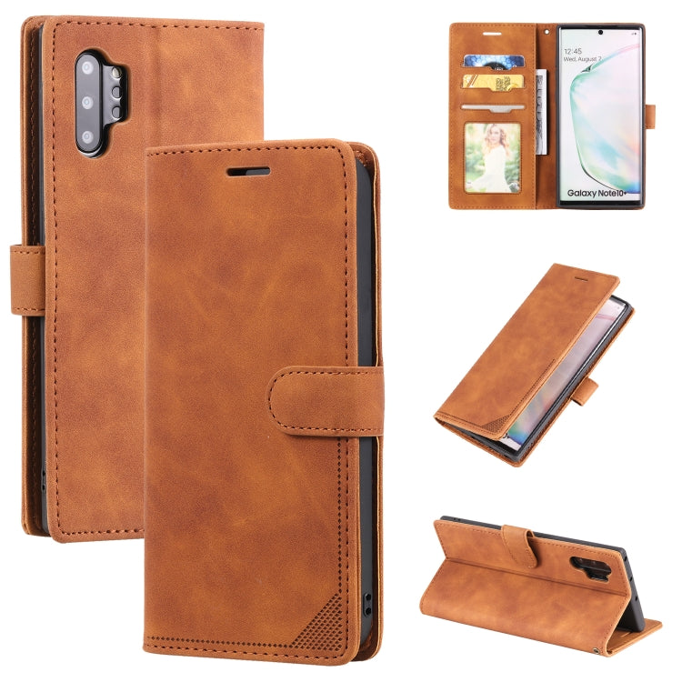 Custodia per telefono in pelle con vibrazione orizzontale con spazzola antifurto Skin Feel, For Samsung Galaxy A12, For Samsung Galaxy S20 Ultra, For Samsung Galaxy A32 5G, For Samsung Galaxy Note10+