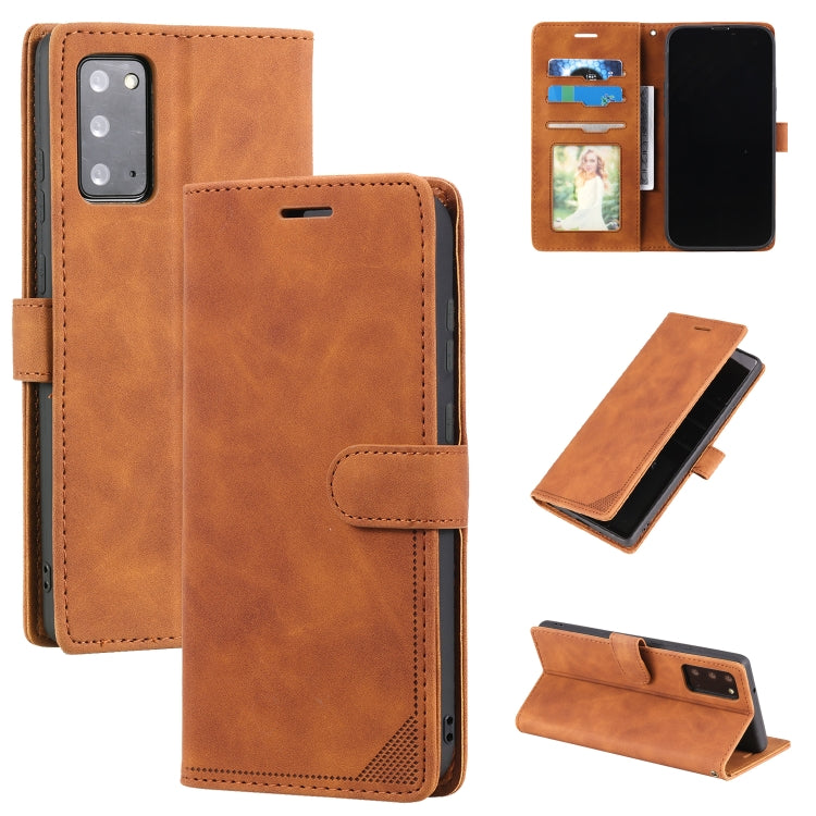 Custodia per telefono in pelle con vibrazione orizzontale con spazzola antifurto Skin Feel, For Samsung Galaxy Note20, For Samsung Galaxy A71, For Samsung Galaxy A40, For Samsung Galaxy S21+ 5G