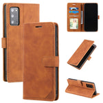 Custodia per telefono in pelle con vibrazione orizzontale con spazzola antifurto Skin Feel, For Samsung Galaxy Note20, For Samsung Galaxy A71, For Samsung Galaxy A40, For Samsung Galaxy S21+ 5G