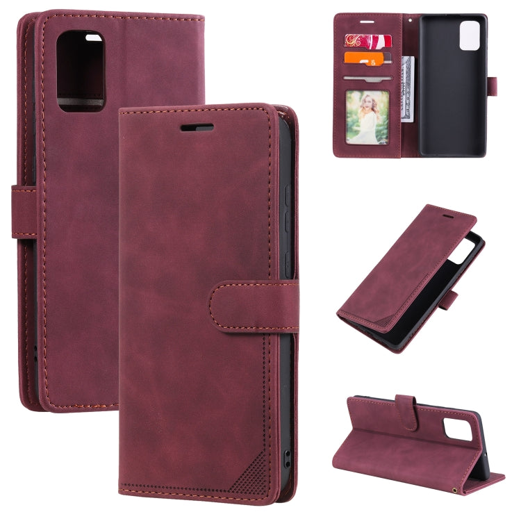 Custodia per telefono in pelle con vibrazione orizzontale con spazzola antifurto Skin Feel, For Samsung Galaxy Note20, For Samsung Galaxy A71, For Samsung Galaxy A40, For Samsung Galaxy S21+ 5G
