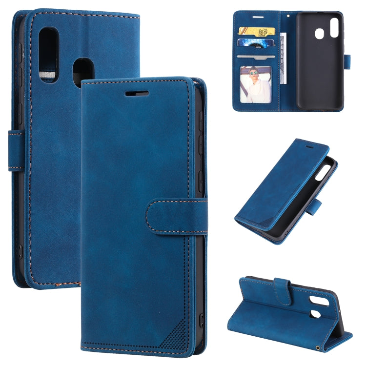 Custodia per telefono in pelle con vibrazione orizzontale con spazzola antifurto Skin Feel, For Samsung Galaxy Note20, For Samsung Galaxy A71, For Samsung Galaxy A40, For Samsung Galaxy S21+ 5G