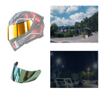 Visiera per casco moto Lente antivento anti-UV per AGV K1 / K3SV / K5
