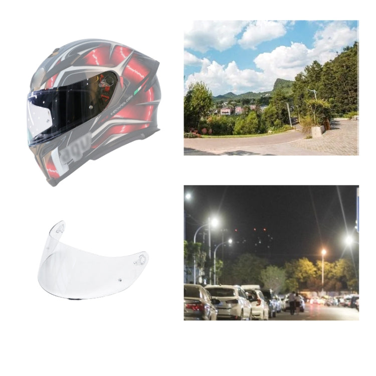 Visiera per casco moto Lente antivento anti-UV per AGV K1 / K3SV / K5