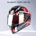 Visiera per casco moto Lente antivento anti-UV per AGV K1 / K3SV / K5