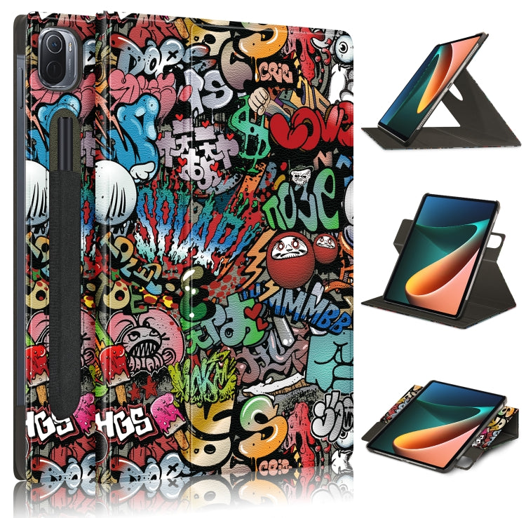 Custodia in pelle per tablet con rotazione a 360 gradi verniciata con supporto, For Realme PocketBook InkPad Lite PB970 9.7 inch, For Samsung Galaxy Tab A7 10.4 2020, For Samsung Galaxy Tab A7 Lite  8.7 2021 T220 / T225, For Xiaomi Mi Pad 5 Pro 11 inch