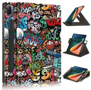 Custodia in pelle per tablet con rotazione a 360 gradi verniciata con supporto, For Realme PocketBook InkPad Lite PB970 9.7 inch, For Samsung Galaxy Tab A7 10.4 2020, For Samsung Galaxy Tab A7 Lite  8.7 2021 T220 / T225, For Xiaomi Mi Pad 5 Pro 11 inch