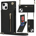 Custodia portafoglio con cerniera per iPhone 13 mini