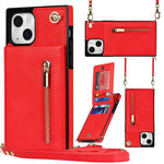 Custodia portafoglio con cerniera per iPhone 13 mini