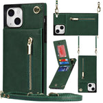 Custodia portafoglio con cerniera per iPhone 13 mini