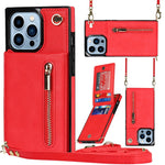 Custodia portafoglio con cerniera per iPhone 13 mini