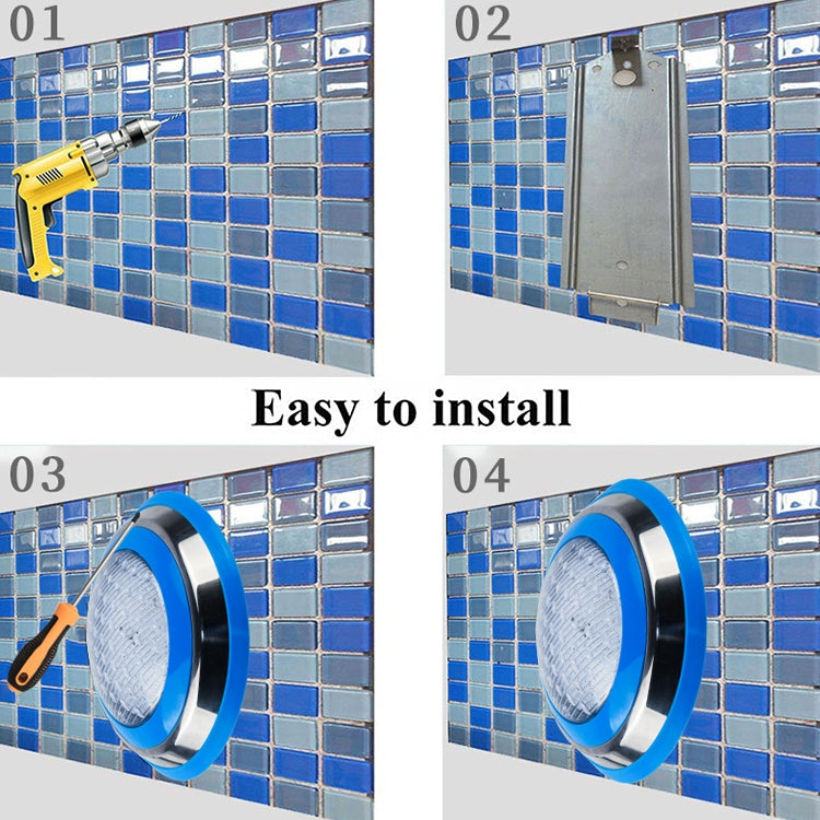 Luce subacquea LED in acciaio inox per piscina 6W-54W