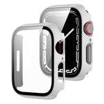 Cornice per PC 2 in 1 + custodia protettiva in vetro temperato, For Apple Watch Series 9 / 8 / 7 41mm, For Apple Watch Series 8 / 7 45mm, For Apple Watch Series 9 / 8 / 7 45mm