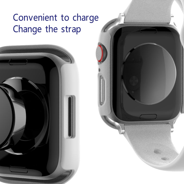 Cornice per PC 2 in 1 + custodia protettiva in vetro temperato, For Apple Watch Series 9 / 8 / 7 41mm, For Apple Watch Series 8 / 7 45mm, For Apple Watch Series 9 / 8 / 7 45mm