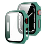 Cornice per PC 2 in 1 + custodia protettiva in vetro temperato, For Apple Watch Series 9 / 8 / 7 41mm, For Apple Watch Series 8 / 7 45mm, For Apple Watch Series 9 / 8 / 7 45mm