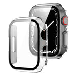 Cornice per PC 2 in 1 + custodia protettiva in vetro temperato, For Apple Watch Series 9 / 8 / 7 41mm, For Apple Watch Series 8 / 7 45mm, For Apple Watch Series 9 / 8 / 7 45mm