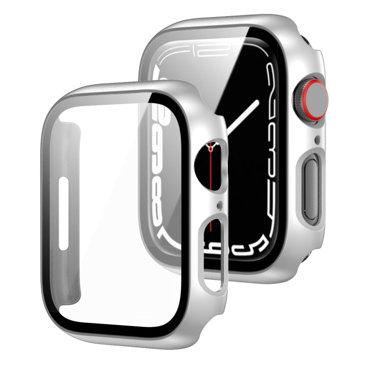 Cornice per PC 2 in 1 + custodia protettiva in vetro temperato, For Apple Watch Series 9 / 8 / 7 41mm, For Apple Watch Series 8 / 7 45mm, For Apple Watch Series 9 / 8 / 7 45mm