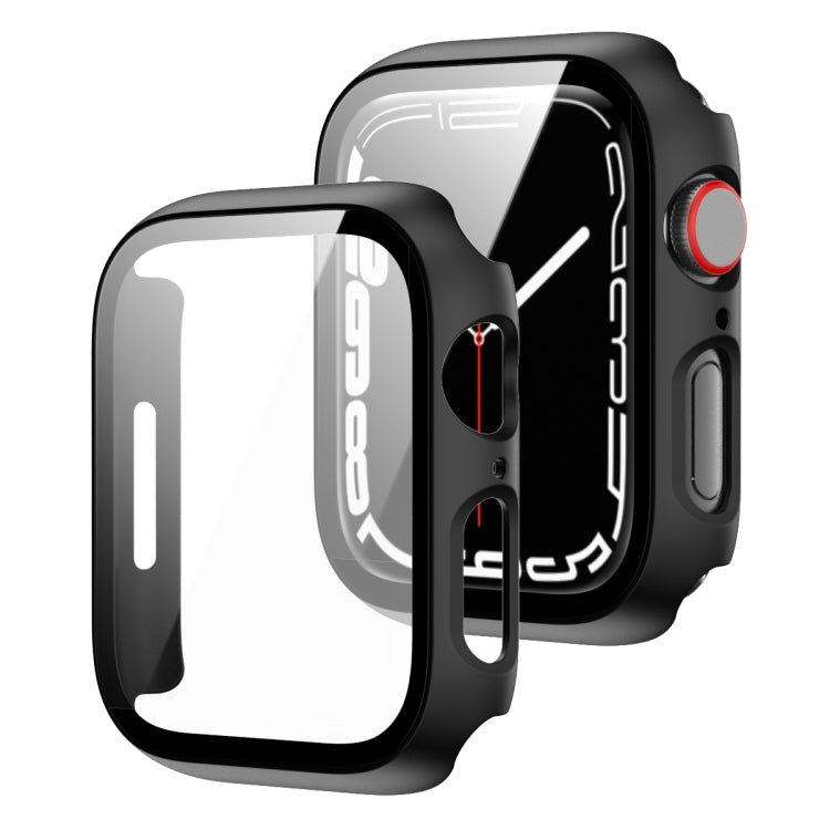 Cornice per PC 2 in 1 + custodia protettiva in vetro temperato, For Apple Watch Series 9 / 8 / 7 41mm, For Apple Watch Series 8 / 7 45mm, For Apple Watch Series 9 / 8 / 7 45mm