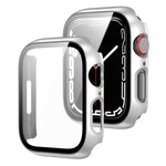 Cornice per PC 2 in 1 + custodia protettiva in vetro temperato, For Apple Watch Series 9 / 8 / 7 41mm, For Apple Watch Series 8 / 7 45mm, For Apple Watch Series 9 / 8 / 7 45mm