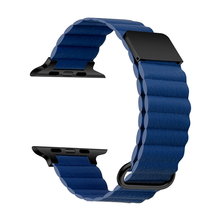 Cinturino con cinturino in pelle magnetica per Apple Watch Series, 7 41mm / 6&SE&5&4 40mm / 3&2&1 38mm, 7 45mm / 6&SE&5&4 44mm / 3&2&1 42mm