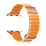 Cinturino con cinturino in pelle magnetica per Apple Watch Series, 7 41mm / 6&SE&5&4 40mm / 3&2&1 38mm, 7 45mm / 6&SE&5&4 44mm / 3&2&1 42mm
