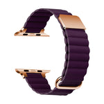Cinturino con cinturino in pelle magnetica per Apple Watch Series, 7 41mm / 6&SE&5&4 40mm / 3&2&1 38mm, 7 45mm / 6&SE&5&4 44mm / 3&2&1 42mm