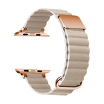 Cinturino con cinturino in pelle magnetica per Apple Watch Series, 7 41mm / 6&SE&5&4 40mm / 3&2&1 38mm, 7 45mm / 6&SE&5&4 44mm / 3&2&1 42mm