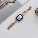 Cinturino in acciaio inossidabile con cinque strisce di Baht per Apple Watch Series, 7 41mm / 6&SE&5&4 40mm / 3&2&1 38mm, 7 45mm / 6&SE&5&4 44mm / 3&2&1 42mm