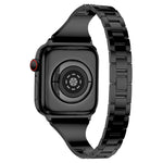 Cinturino in pelle tempestato di diamanti per Apple Watch Series, 7 41mm / 6&SE&5&4 40mm / 3&2&1 38mm, 7 45mm / 6&SE&5&4 44mm / 3&2&1 42mm