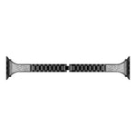 Cinturino in pelle tempestato di diamanti per Apple Watch Series, 7 41mm / 6&SE&5&4 40mm / 3&2&1 38mm, 7 45mm / 6&SE&5&4 44mm / 3&2&1 42mm