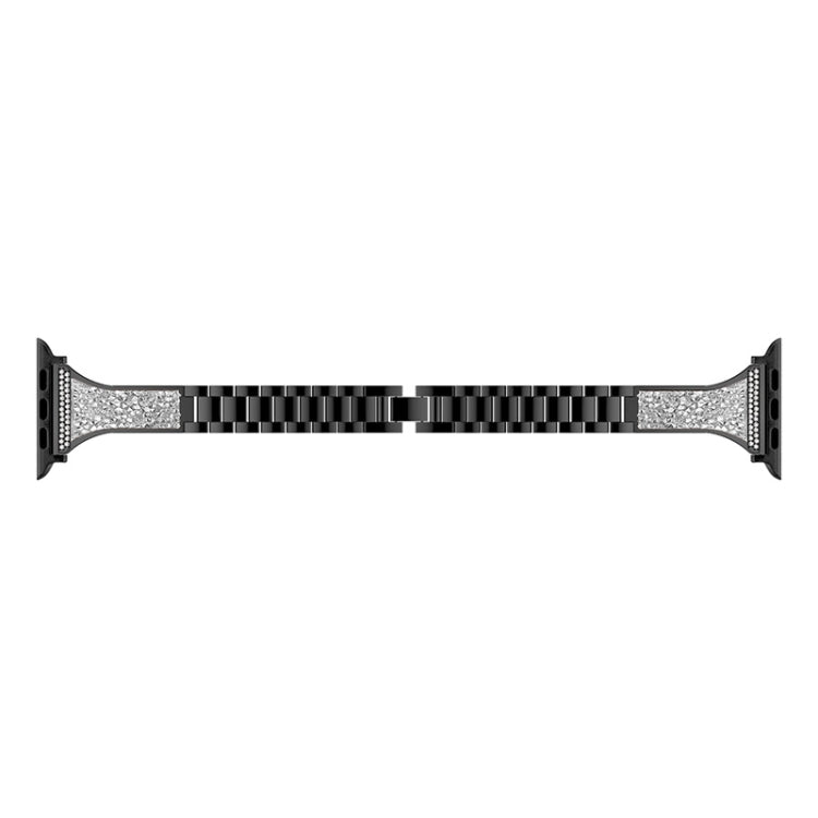 Cinturino in pelle tempestato di diamanti per Apple Watch Series, 7 41mm / 6&SE&5&4 40mm / 3&2&1 38mm, 7 45mm / 6&SE&5&4 44mm / 3&2&1 42mm