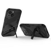Punk Armor 2 in 1 PC + custodia per telefono in TPU con supporto invisibile, For iPhone 13 mini, For iPhone 13, For iPhone 13 Pro