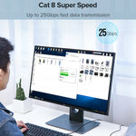 Cavo LAN di rete Ethernet CAT8 UGREEN, 1m, 1.5m, 2m, 3m, 5m, 8m, 10m