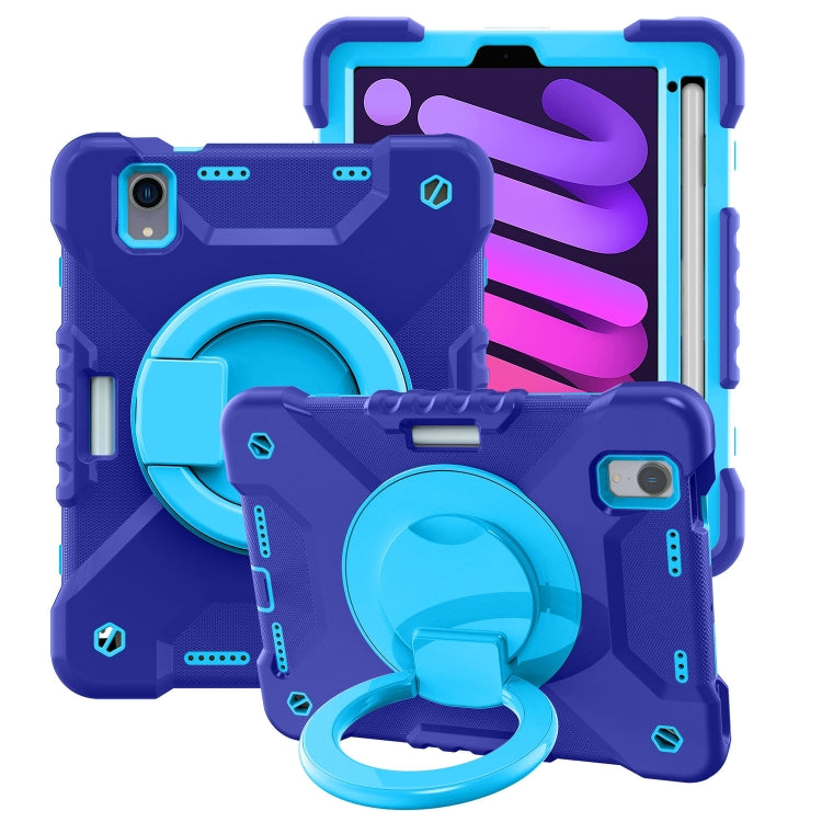 Custodia in silicone con cinturino per iPad mini 6 e 2024