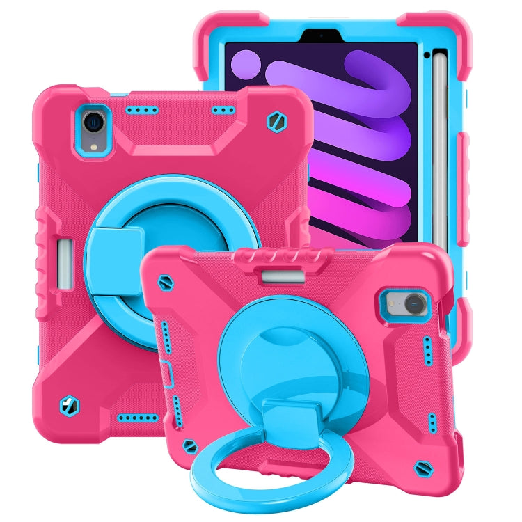 Custodia in silicone con cinturino per iPad mini 6 e 2024