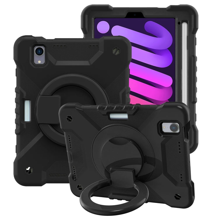 Custodia in silicone con cinturino per iPad mini 6 e 2024