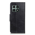 Custodia per telefono in pelle a conchiglia orizzontale con texture cavallo pazzo Mirren con supporto, slot per carte e portafoglio, For OnePlus 10 Pro