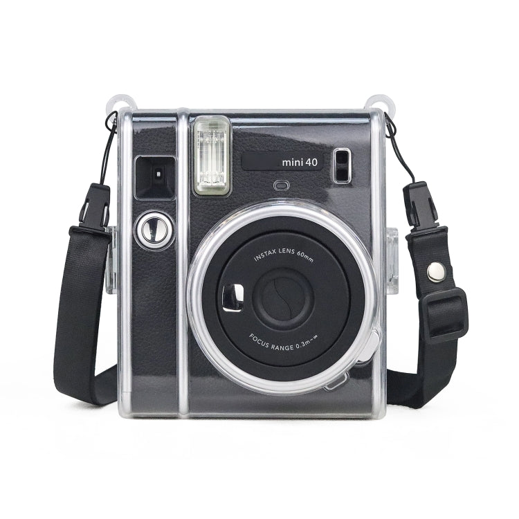Custodia protettiva in cristallo con cinturino, For FUJIFILM Instax mini 40, For FUJIFILM Instax mini 7+