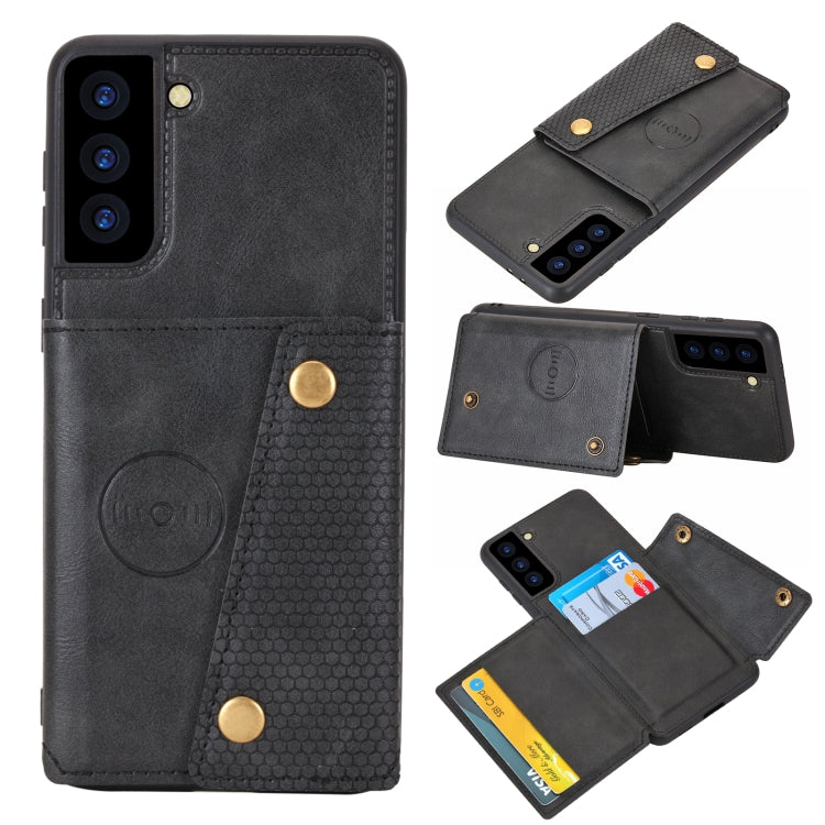 Custodia magnetica per telefono con doppia fibbia PU + TPU, For Samsung Galaxy S22 5G, For Xiaomi 11T, For Samsung Galaxy S22+ 5G, For Samsung Galaxy S22 Ultra 5G