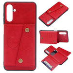 Custodia magnetica per telefono con doppia fibbia PU + TPU, For Samsung Galaxy A13 5G
