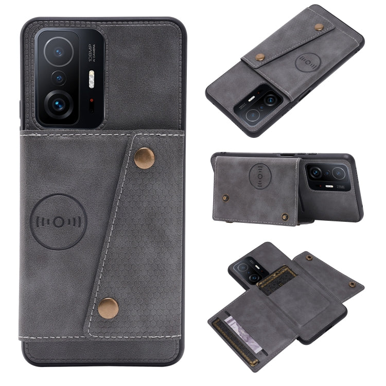 Custodia magnetica per telefono con doppia fibbia PU + TPU, For Samsung Galaxy S22 5G, For Xiaomi 11T, For Samsung Galaxy S22+ 5G, For Samsung Galaxy S22 Ultra 5G
