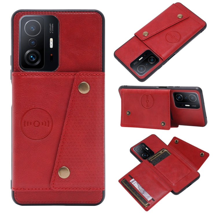 Custodia magnetica per telefono con doppia fibbia PU + TPU, For Samsung Galaxy S22 5G, For Xiaomi 11T, For Samsung Galaxy S22+ 5G, For Samsung Galaxy S22 Ultra 5G