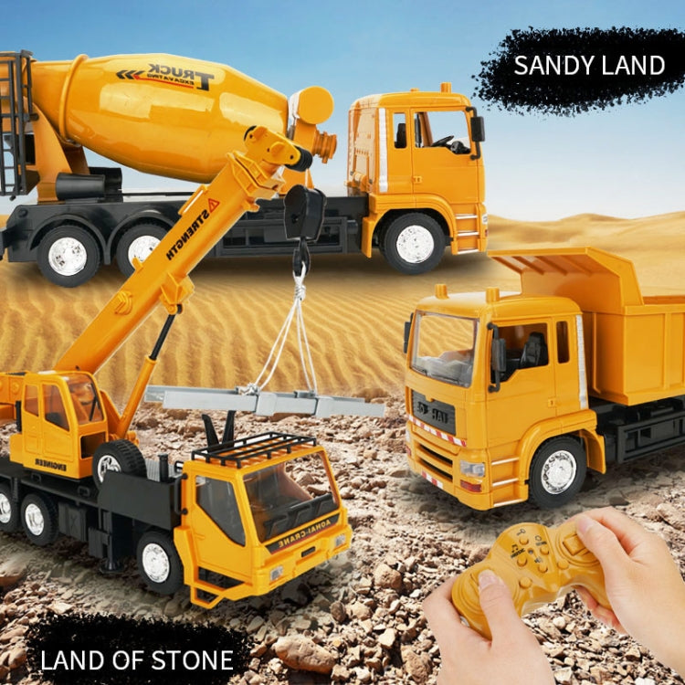 Veicolo di ingegneria di simulazione di telecomando a 10 canali MoFun 2.4G, Crane, Dump Truck, Mixer Truck