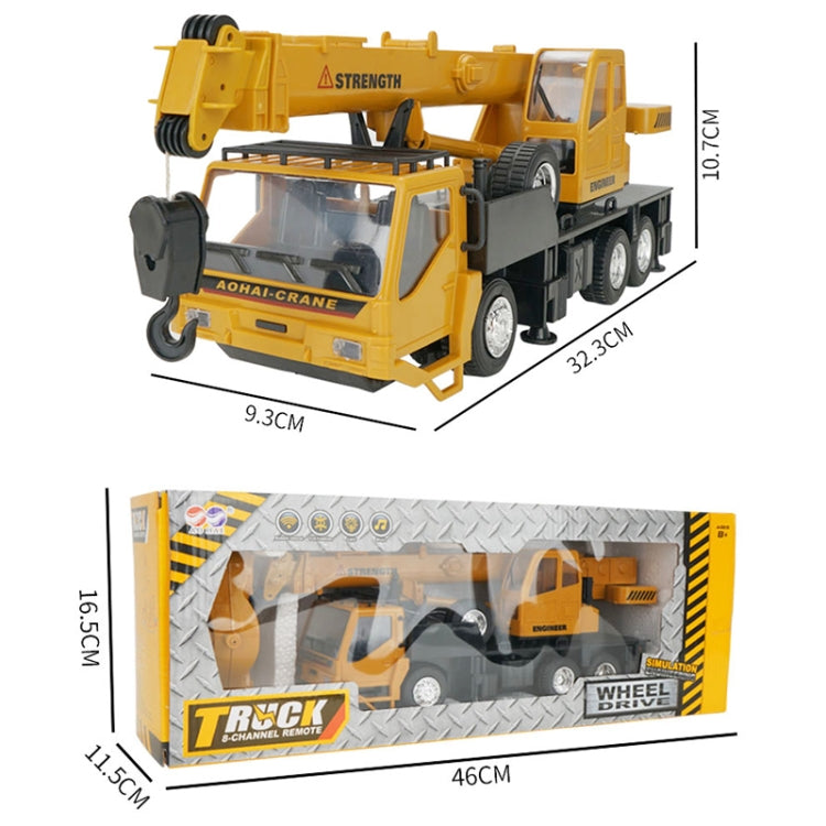 Veicolo di ingegneria di simulazione di telecomando a 10 canali MoFun 2.4G, Crane, Dump Truck, Mixer Truck