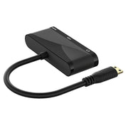 h114 Cavo convertitore 3 in 1 Mini HDMI a HDMI + VGA + 3.5 Audio, h114