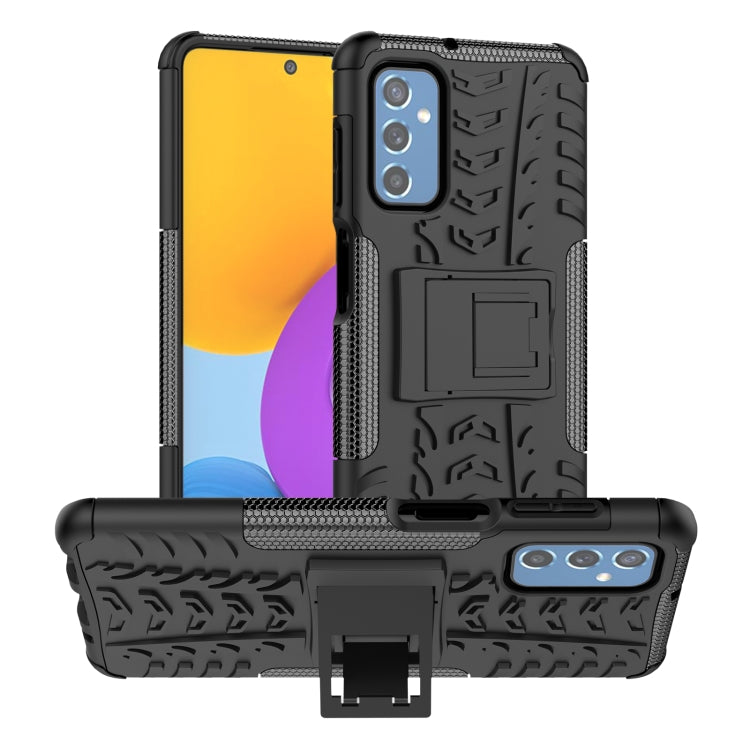 Gomma Texture TPU + Custodia per telefono PC con supporto, For Samsung Galaxy M52 5G